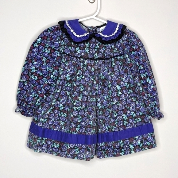 Vintage Bryan Floral Print Dress 2T - Picture 1 of 4